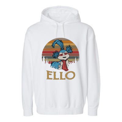 Ello The Worm Labyrinth Ello Labyrinth Movie 80s Vintage Retro Garment-Dyed Fleece Hoodie