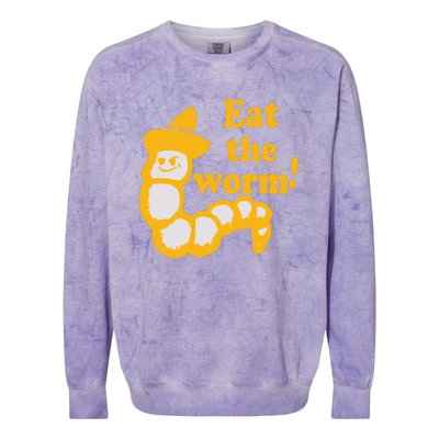 Eat The Worm Colorblast Crewneck Sweatshirt