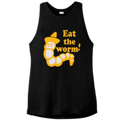 Eat The Worm Ladies PosiCharge Tri-Blend Wicking Tank