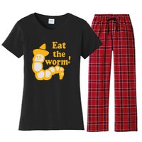 Eat The Worm Women's Flannel Pajama Set