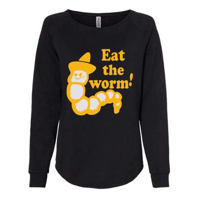 Eat The Worm Womens California Wash Sweatshirt