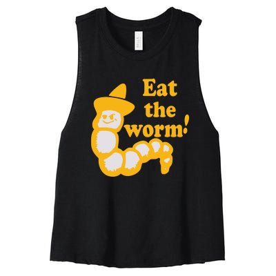 Eat The Worm Women's Racerback Cropped Tank