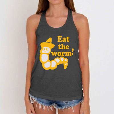 Eat The Worm Women's Knotted Racerback Tank