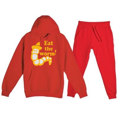 Eat The Worm Premium Hooded Sweatsuit Set