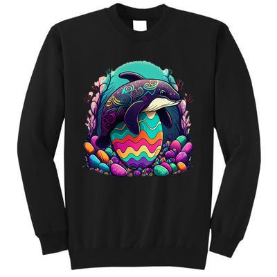 Easter tops with adorable Orca Art and egg Sweatshirt