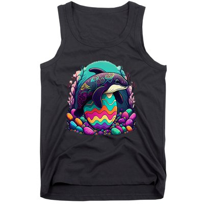 Easter tops with adorable Orca Art and egg Tank Top