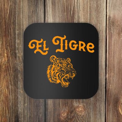 El Tigre With A Tiger Head Tiger Coaster