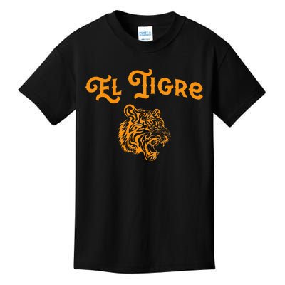 El Tigre With A Tiger Head Tiger Kids T-Shirt