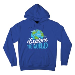 Explore The World Bucket List Goals 7 Continents Exploration Gift Hoodie