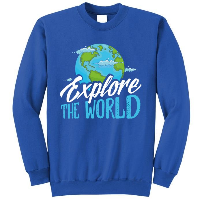 Explore The World Bucket List Goals 7 Continents Exploration Gift Sweatshirt