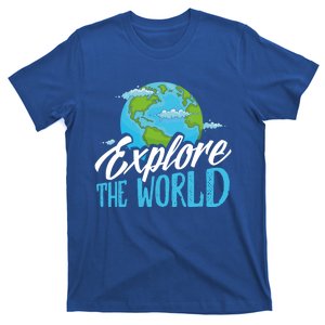 Explore The World Bucket List Goals 7 Continents Exploration Gift T-Shirt