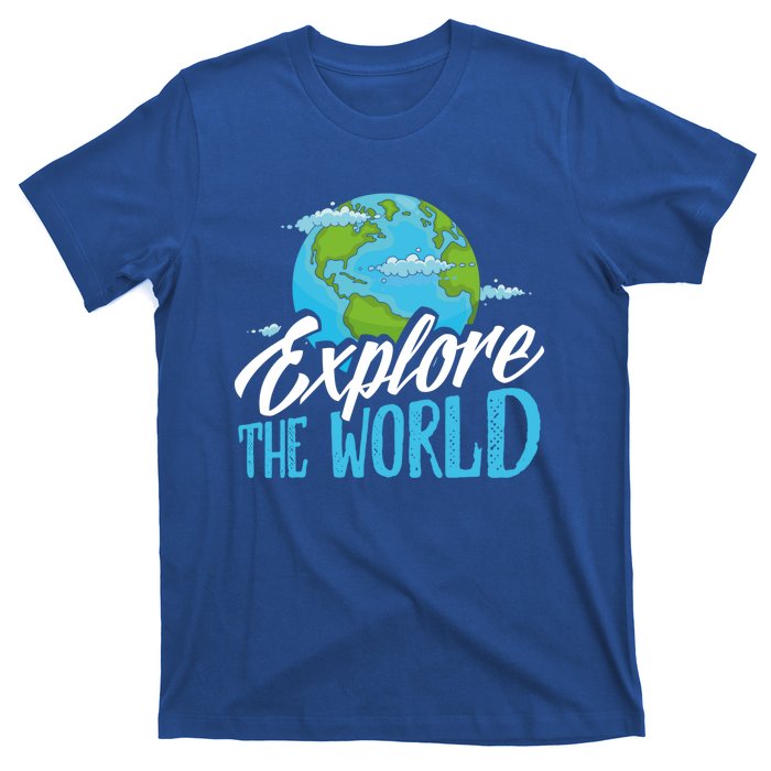 Explore The World Bucket List Goals 7 Continents Exploration Gift T-Shirt