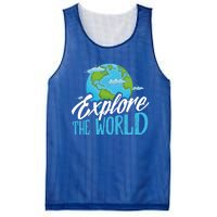 Explore The World Bucket List Goals 7 Continents Exploration Gift Mesh Reversible Basketball Jersey Tank