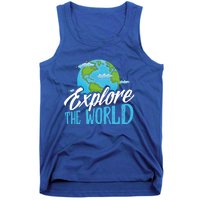 Explore The World Bucket List Goals 7 Continents Exploration Gift Tank Top