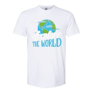 Explore The World Bucket List Goals 7 Continents Exploration Gift Softstyle CVC T-Shirt