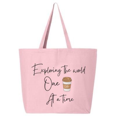 Exploring The World One Coffee At A Time For Travel Lovers 25L Jumbo Tote