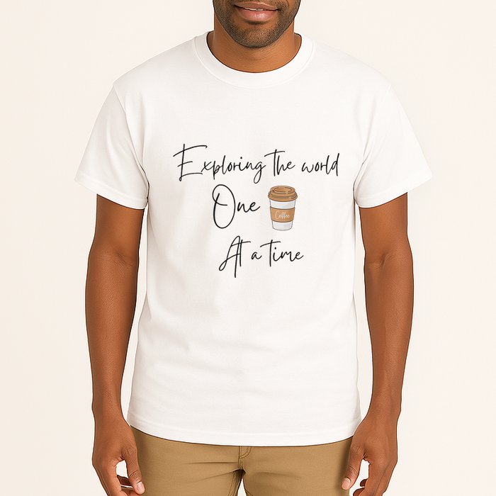 Exploring The World One Coffee At A Time For Travel Lovers Tall T-Shirt