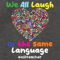 ESL Teacher We All Laugh In The Same Language Eslteacher Vector Backpack