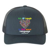 ESL Teacher We All Laugh In The Same Language Eslteacher Yupoong Adult 5-Panel Trucker Hat