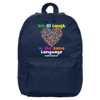 ESL Teacher We All Laugh In The Same Language Eslteacher 16 in Basic Backpack