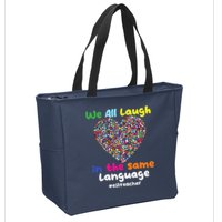 ESL Teacher We All Laugh In The Same Language Eslteacher Zip Tote Bag