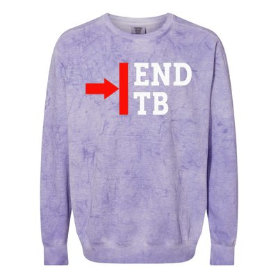 End TB - World TB Tuberculosis Day Awareness Colorblast Crewneck Sweatshirt