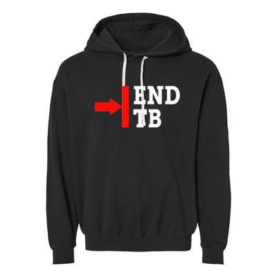 End TB - World TB Tuberculosis Day Awareness Garment-Dyed Fleece Hoodie