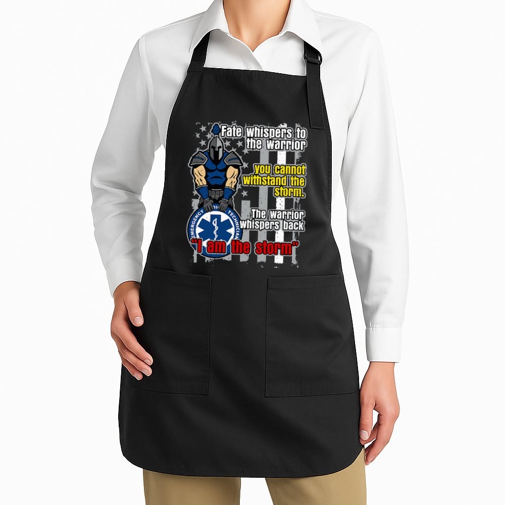 Emt Trojan Warrior I Am The Storm Apron