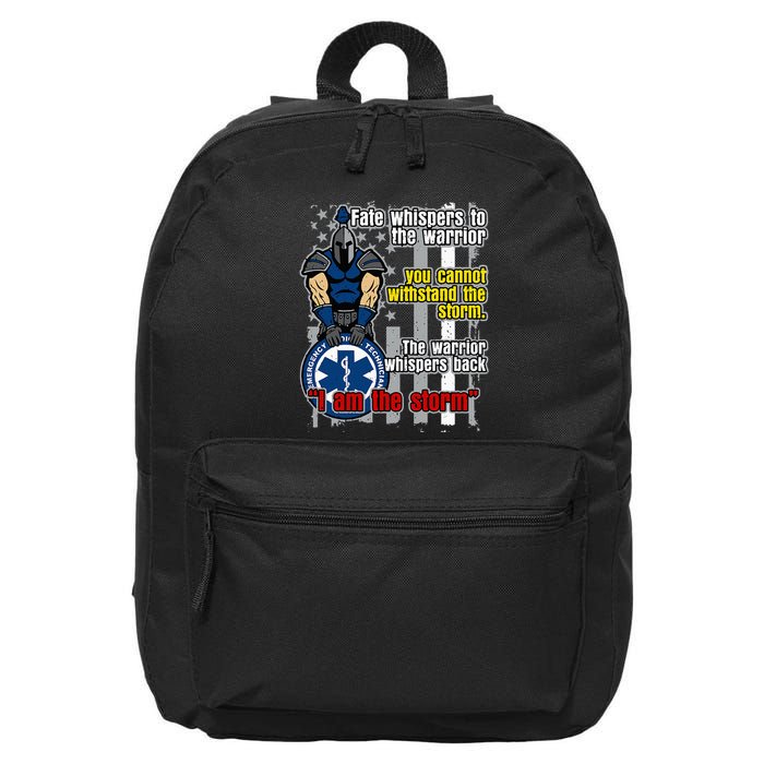 Emt Trojan Warrior I Am The Storm 16 in Basic Backpack