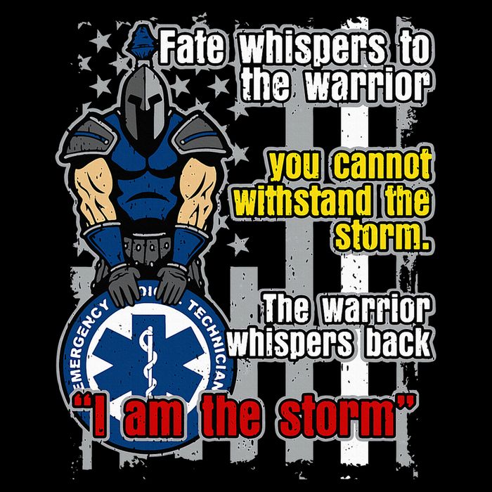 Emt Trojan Warrior I Am The Storm 16 in Basic Backpack