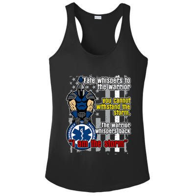 Emt Trojan Warrior I Am The Storm Ladies PosiCharge Competitor Racerback Tank