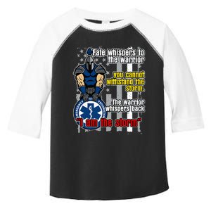 Emt Trojan Warrior I Am The Storm Toddler Fine Jersey T-Shirt