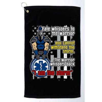 Emt Trojan Warrior I Am The Storm Golf Towel