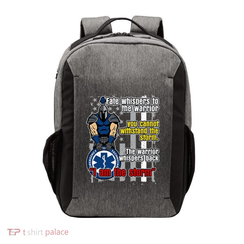 Emt Trojan Warrior I Am The Storm Vector Backpack