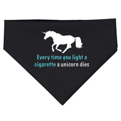 Every Time You Light A Cigarette A Unicorn Dies USA-Made Doggie Bandana