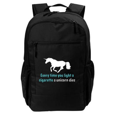 Every Time You Light A Cigarette A Unicorn Dies Backpack