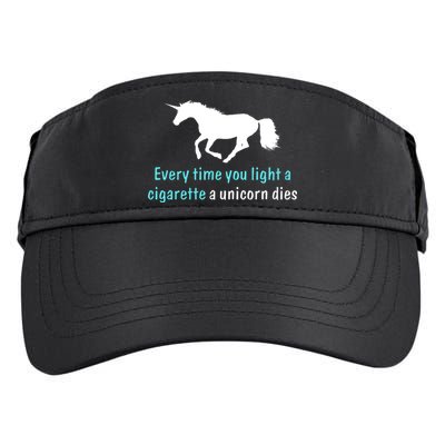Every Time You Light A Cigarette A Unicorn Dies Adult Drive Performance Visor