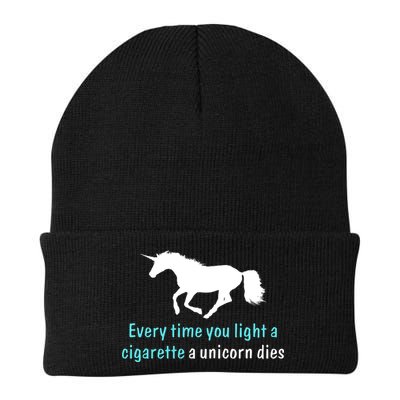 Every Time You Light A Cigarette A Unicorn Dies Beanie