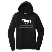 Every Time You Light A Cigarette A Unicorn Dies Women's Pullover Hoodie