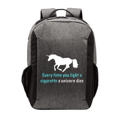 Every Time You Light A Cigarette A Unicorn Dies Vector Backpack