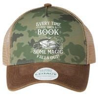 Every Time You Open A Book Some Magic Falls Out - Bookworm Legacy Tie Dye Trucker Hat