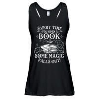 Every Time You Open A Book Some Magic Falls Out - Bookworm Ladies Essential Flowy Tank
