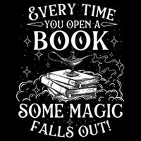 Every Time You Open A Book Some Magic Falls Out - Bookworm Flatbill Hat