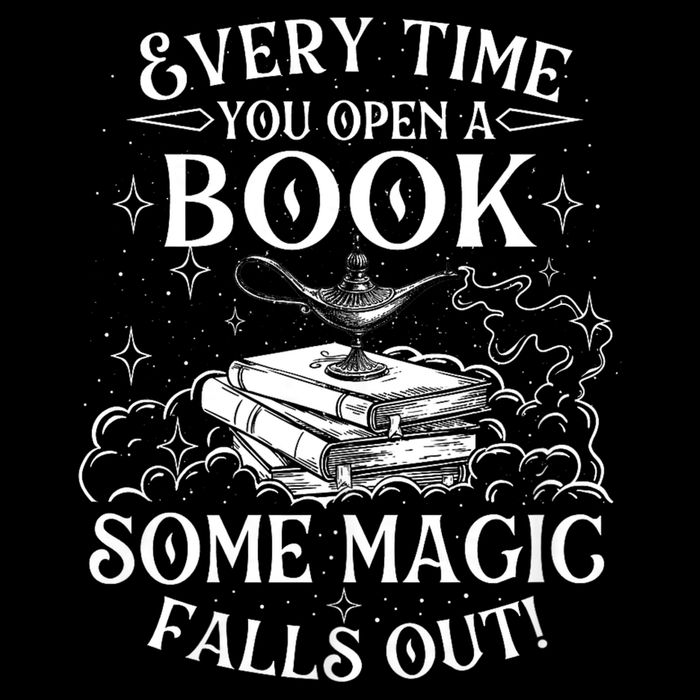Every Time You Open A Book Some Magic Falls Out - Bookworm Flatbill Hat