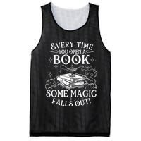 Every Time You Open A Book Some Magic Falls Out - Bookworm Mesh Reversible Basketball Jersey Tank