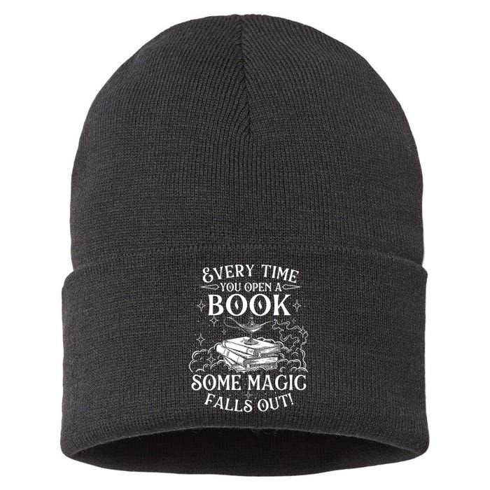 Every Time You Open A Book Some Magic Falls Out - Bookworm Sustainable Knit Beanie