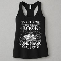 Every Time You Open A Book Some Magic Falls Out - Bookworm Womens Tank Top