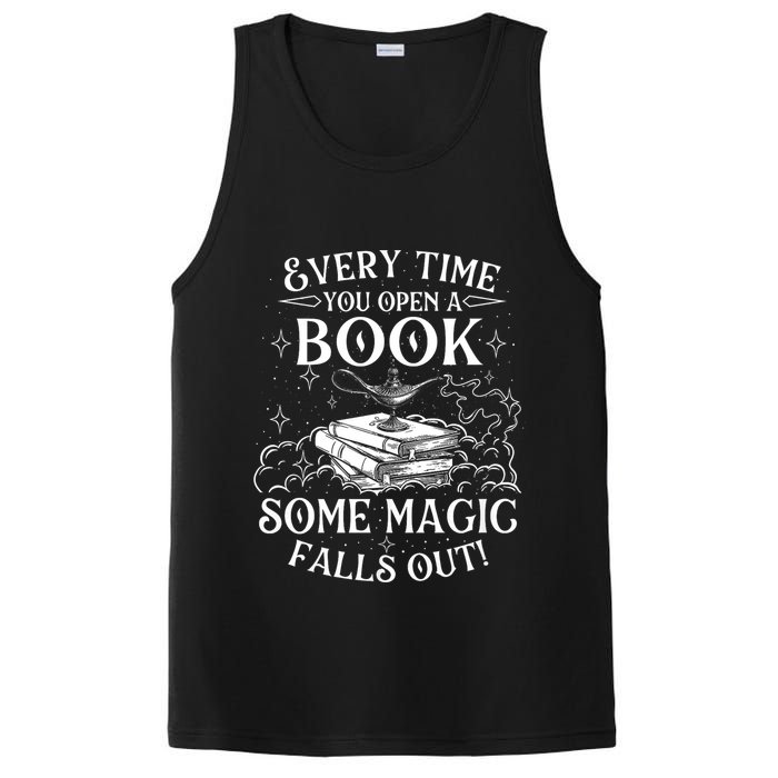 Every Time You Open A Book Some Magic Falls Out - Bookworm PosiCharge Competitor Tank