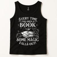 Every Time You Open A Book Some Magic Falls Out - Bookworm Tank Top