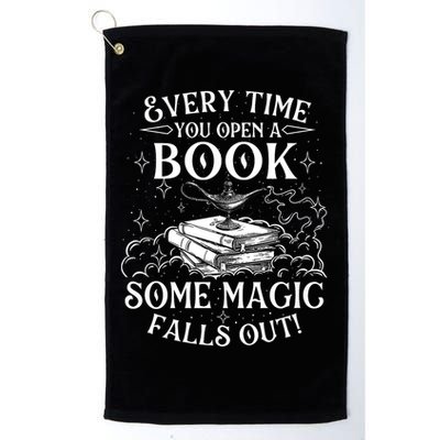 Every Time You Open A Book Some Magic Falls Out - Bookworm Golf Towel